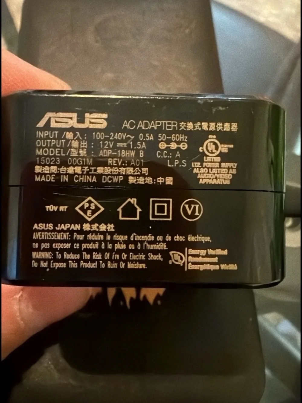 ASUS Black AC Adapter Charger